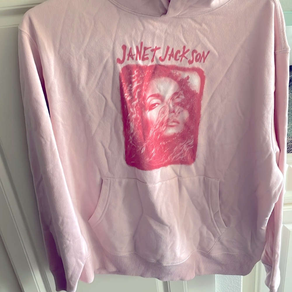 Janet Jackson hoodie, retail medium sides, 50% cotton